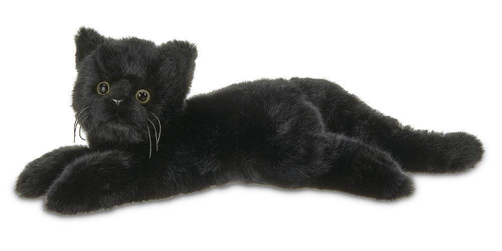 Bearington Jinx Plush Stuffed Animal Black Cat, Kitten 15 Inches
