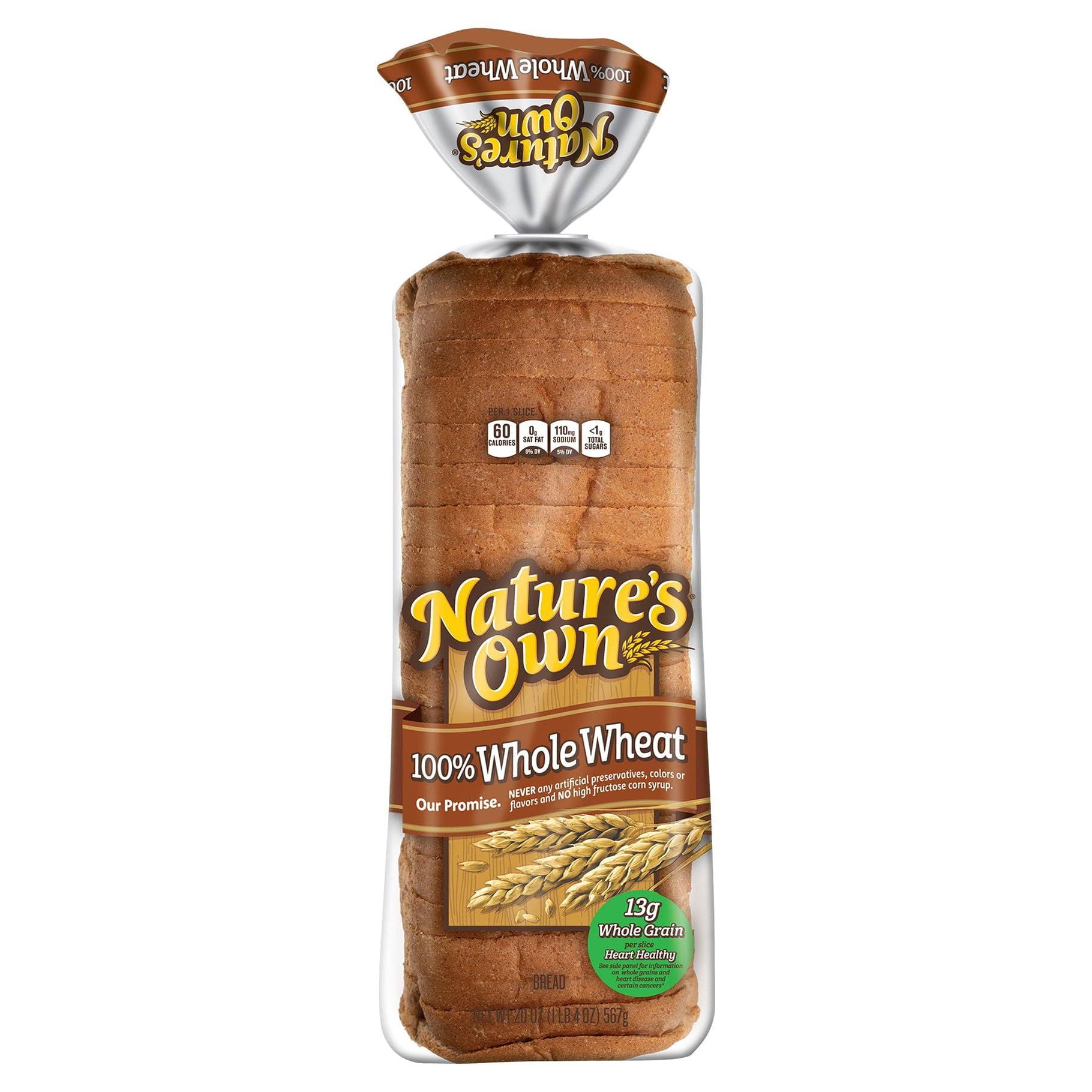 Natures Own 100% Whole Wheat Bread