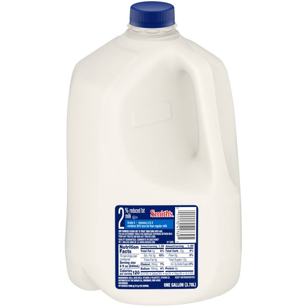 Smith's 2% Reduced Fat Milk - 1 Gal