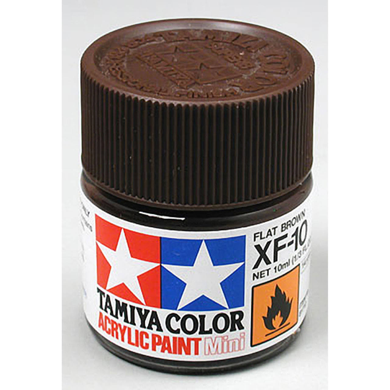 Tamiya Acrylic Mini XF10 Flat Brown Paint (10ml)
