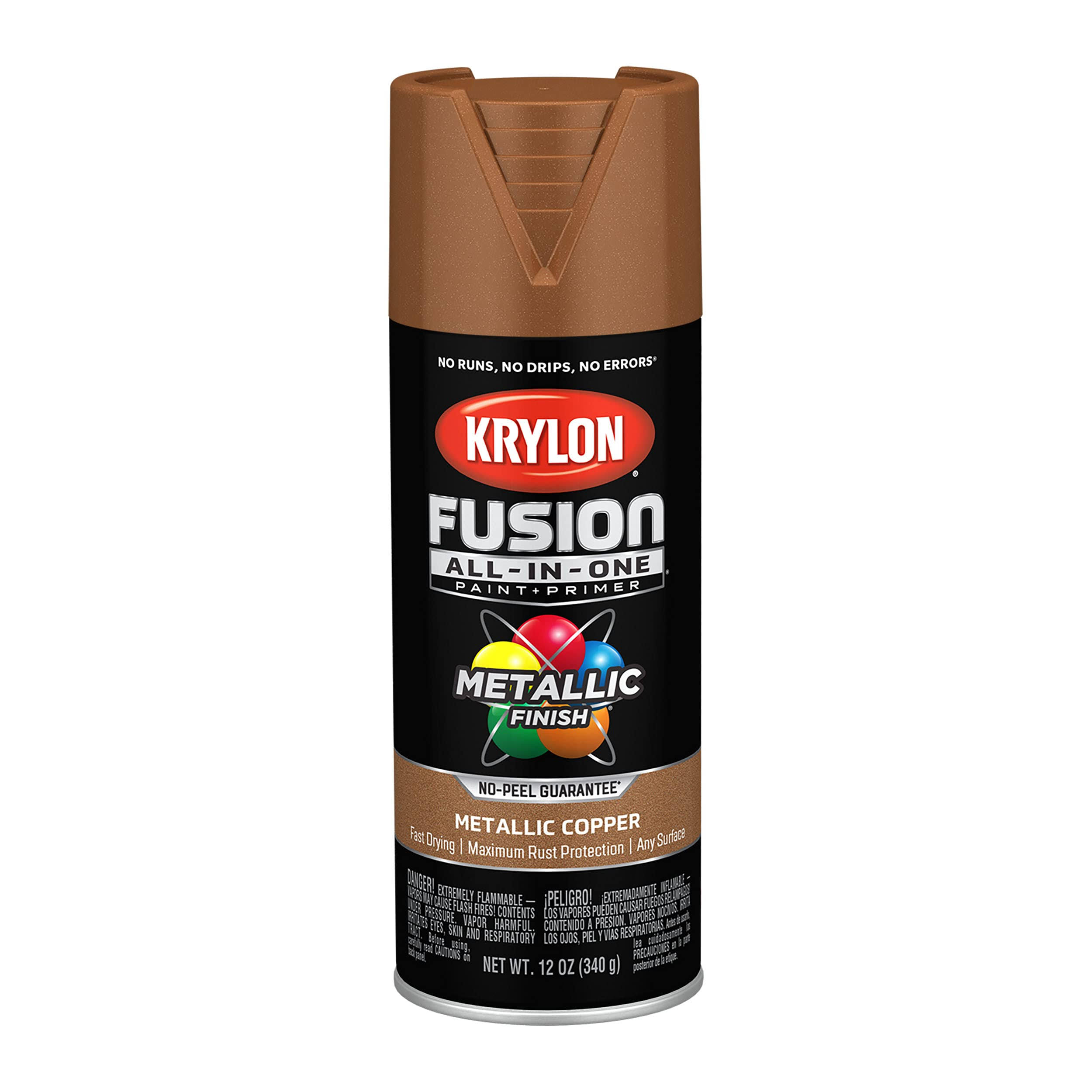 Krylon Metallic Copper Fusion All-in-One Spray Paint & Primer - 12 oz