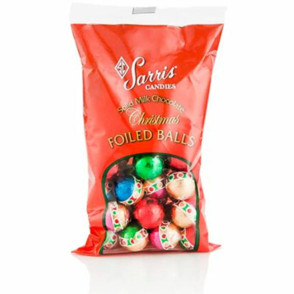 Sarris Candies Pretzel Slims Foiled Christmas Balls - 8 oz