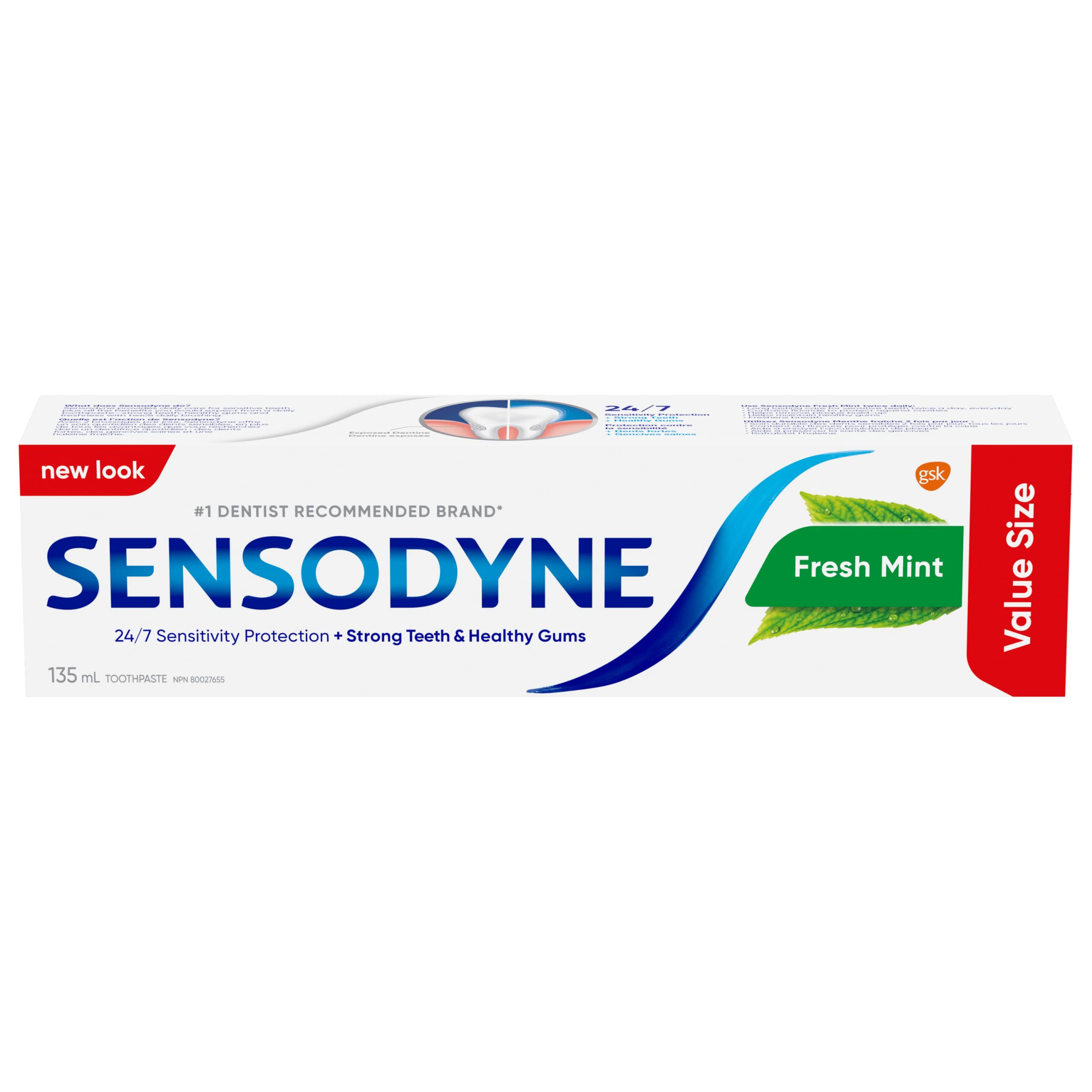 Sensodyne Toothpaste - Fresh Mint, 135ml