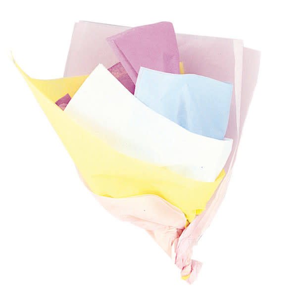 Unique Party Tissue Gift Wrap - Assorted Pastel Colours, 10 Sheets