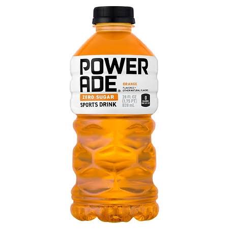 Powerade Sports Drink, Zero Sugar, Orange - 28 fl oz