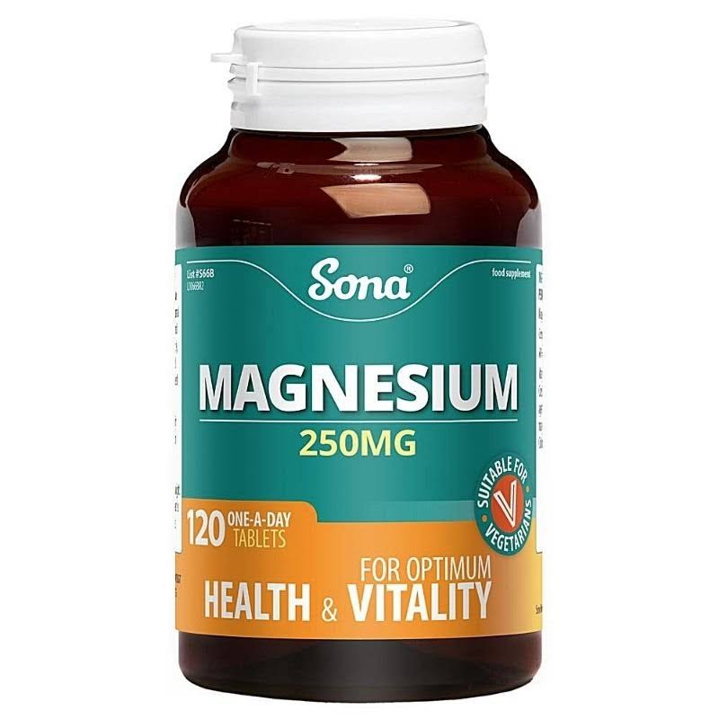 Sona Magnesium 250mg 120 Tabs