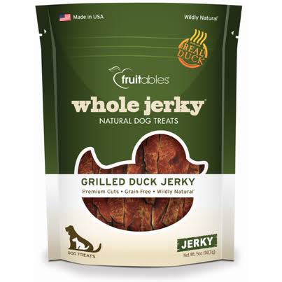 Fruitables Whole Dog Treats - Grilled Duck Jerky