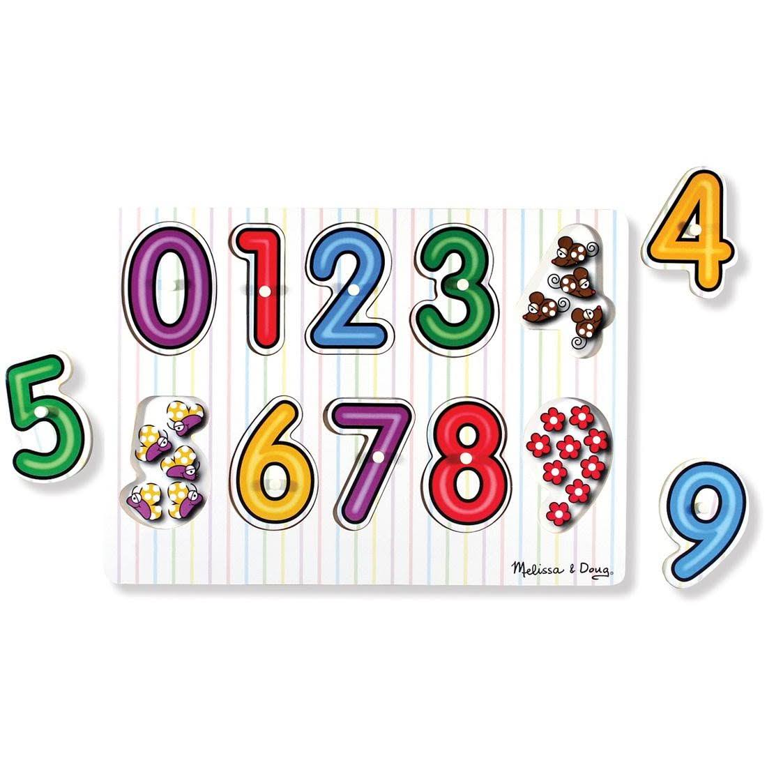 Melissa & Doug See Inside Wooden Peg Puzzle - Numbers
