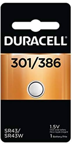 Duracell 301/386 Coin Button Battery - 1 Battery. 1.5V