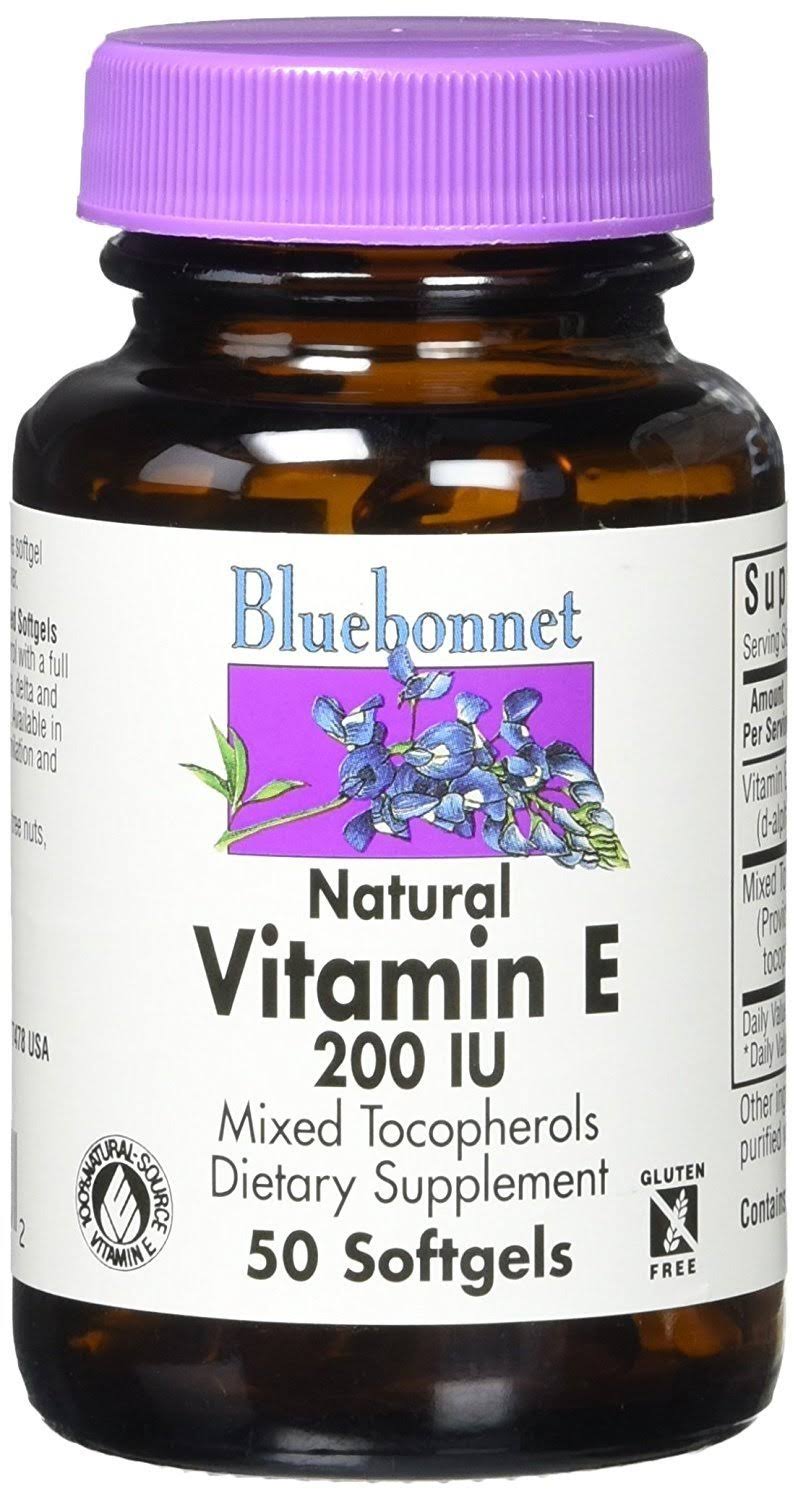 BlueBonnet Vitamin E - 50 Softgels, 200iu