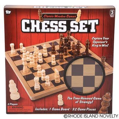 The Toy Network 10-inch Wooden Chess Set