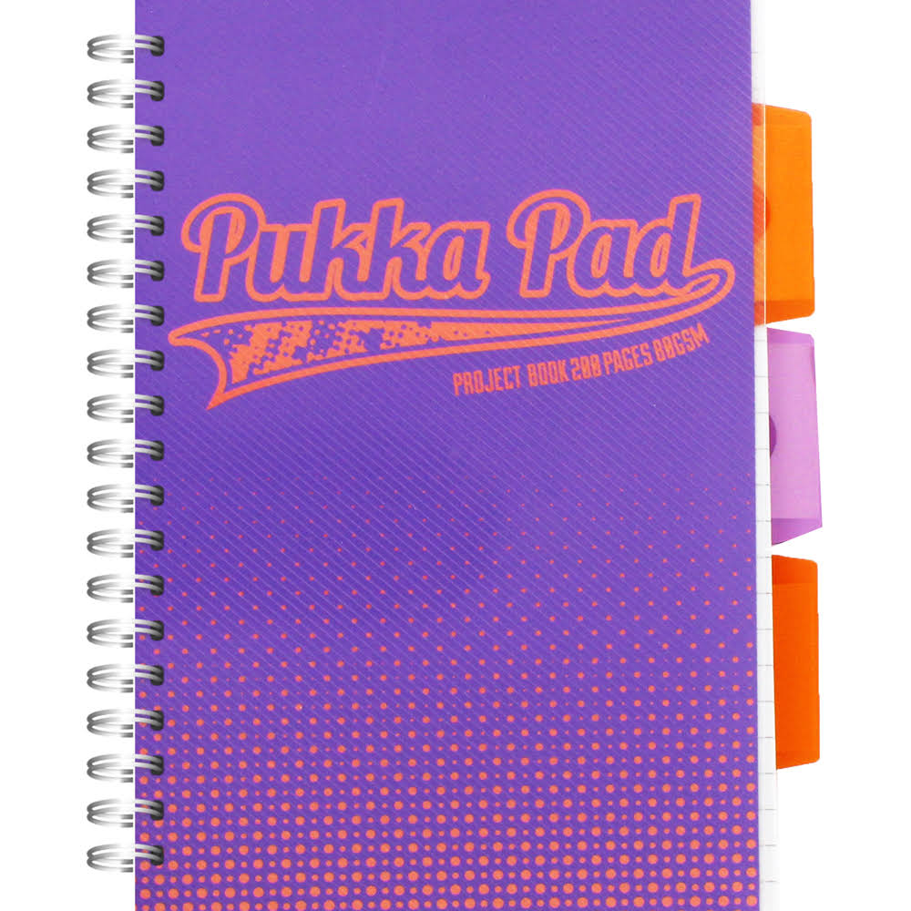 Pack of 3 Pukka Pads Halftone A5 Jotta Pads Assorted Colours 