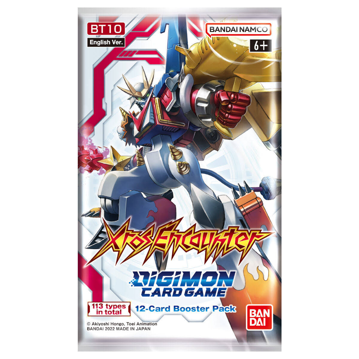 Digimon Trading Card Game Xros Encounter Booster Pack BT10 [12 Cards]