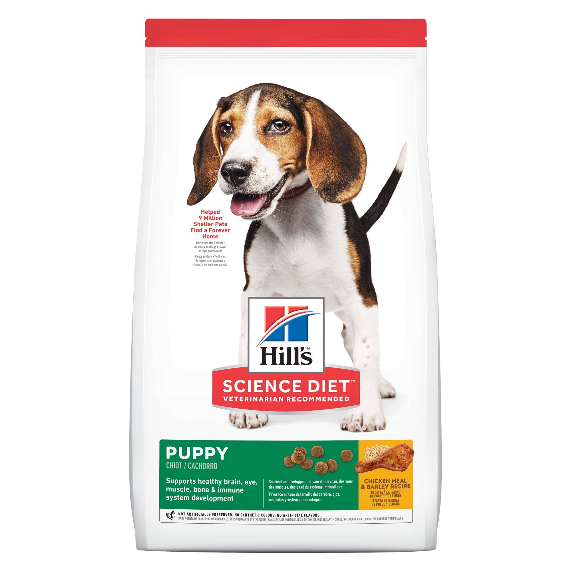 Hill’s Science Diet Puppy Healthy Development Dog Food - Chicken Meal and Barley, Dry, 4.5lbs