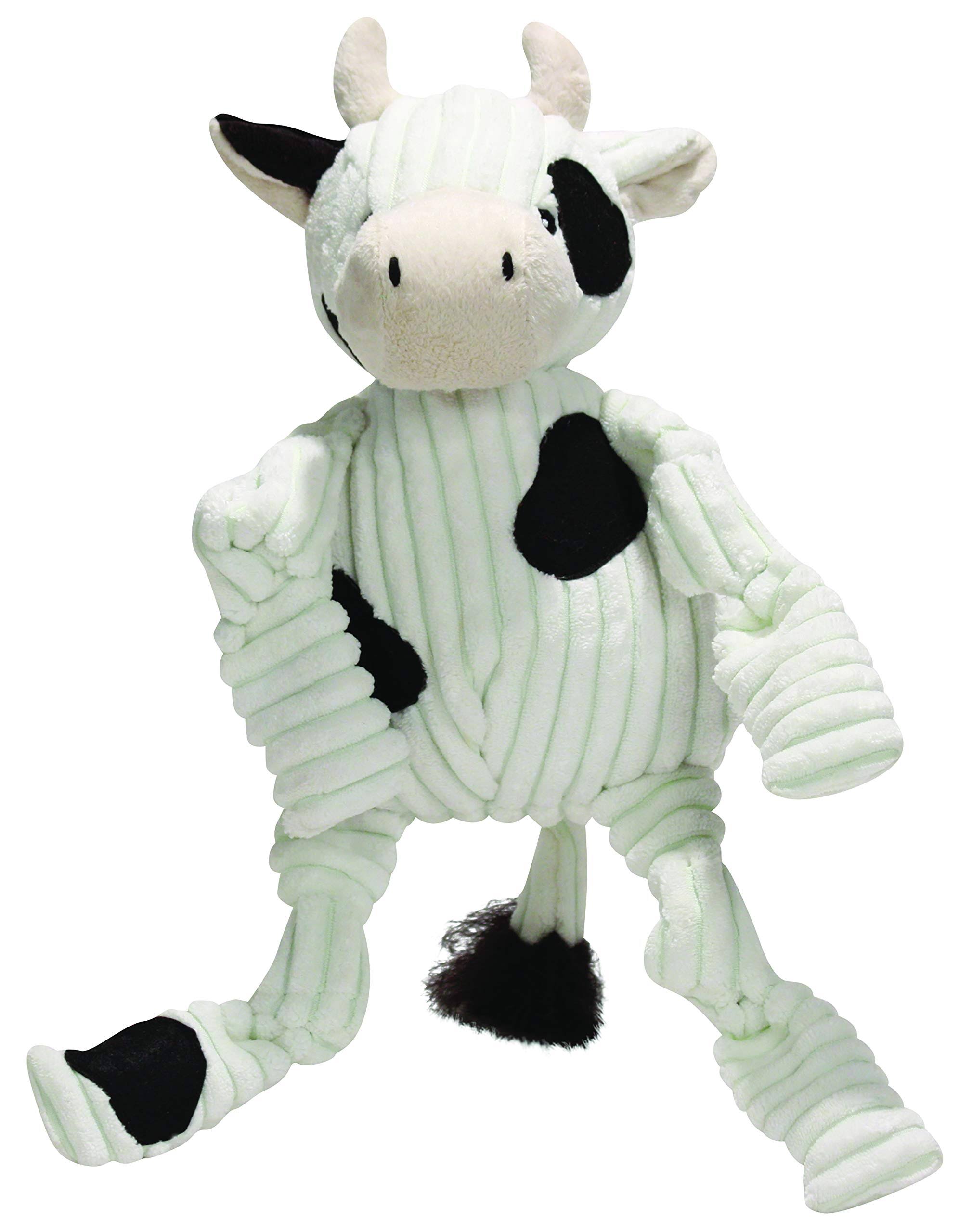 Huggle Hounds Corduroy Plush Toy - Knottie Cow, Small