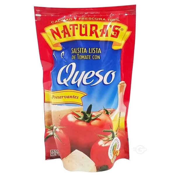 Naturas Cheese Sauce Salsa de Tomate Con Queso