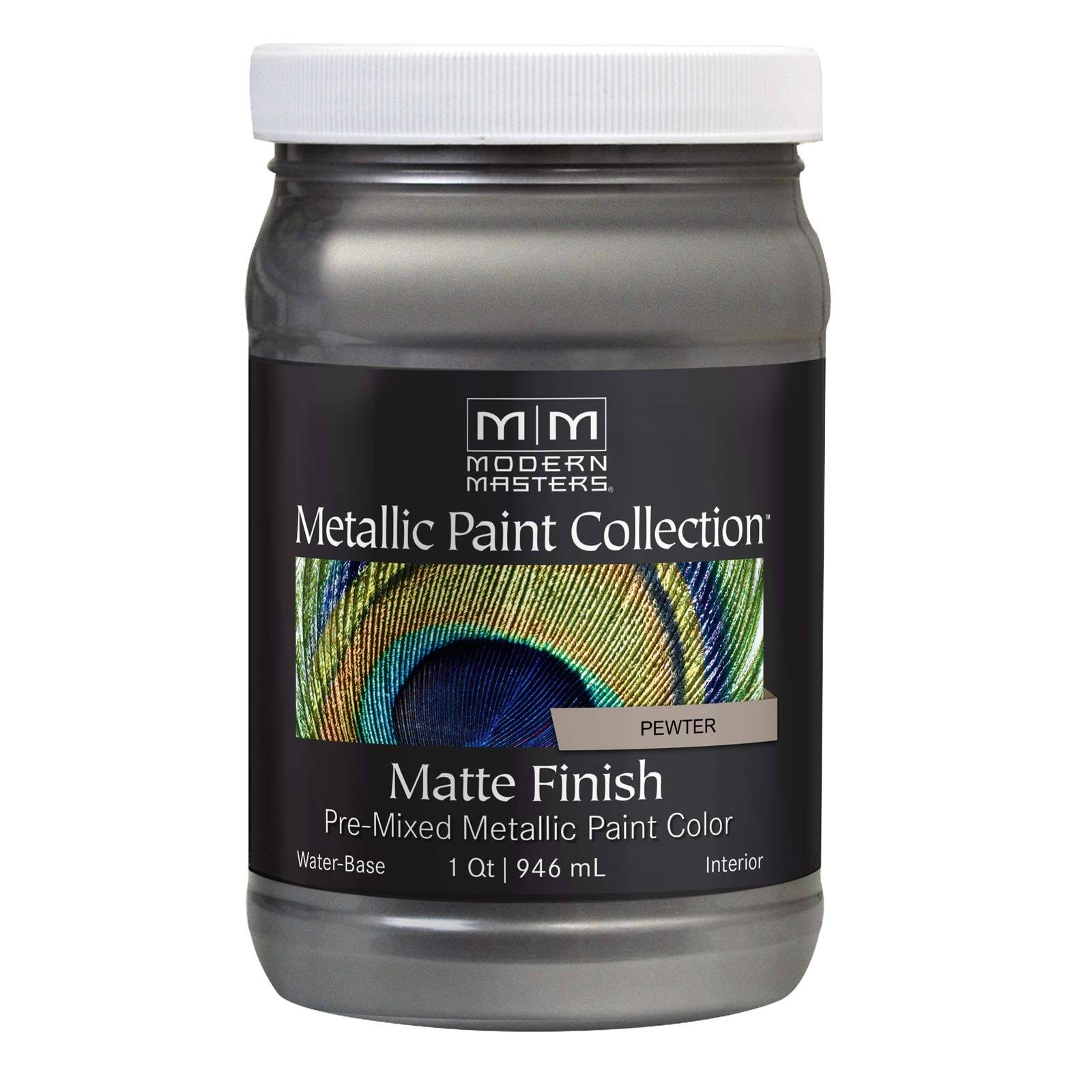 Modern Masters MM209 1 qt Pewter Matte Metallic Paint