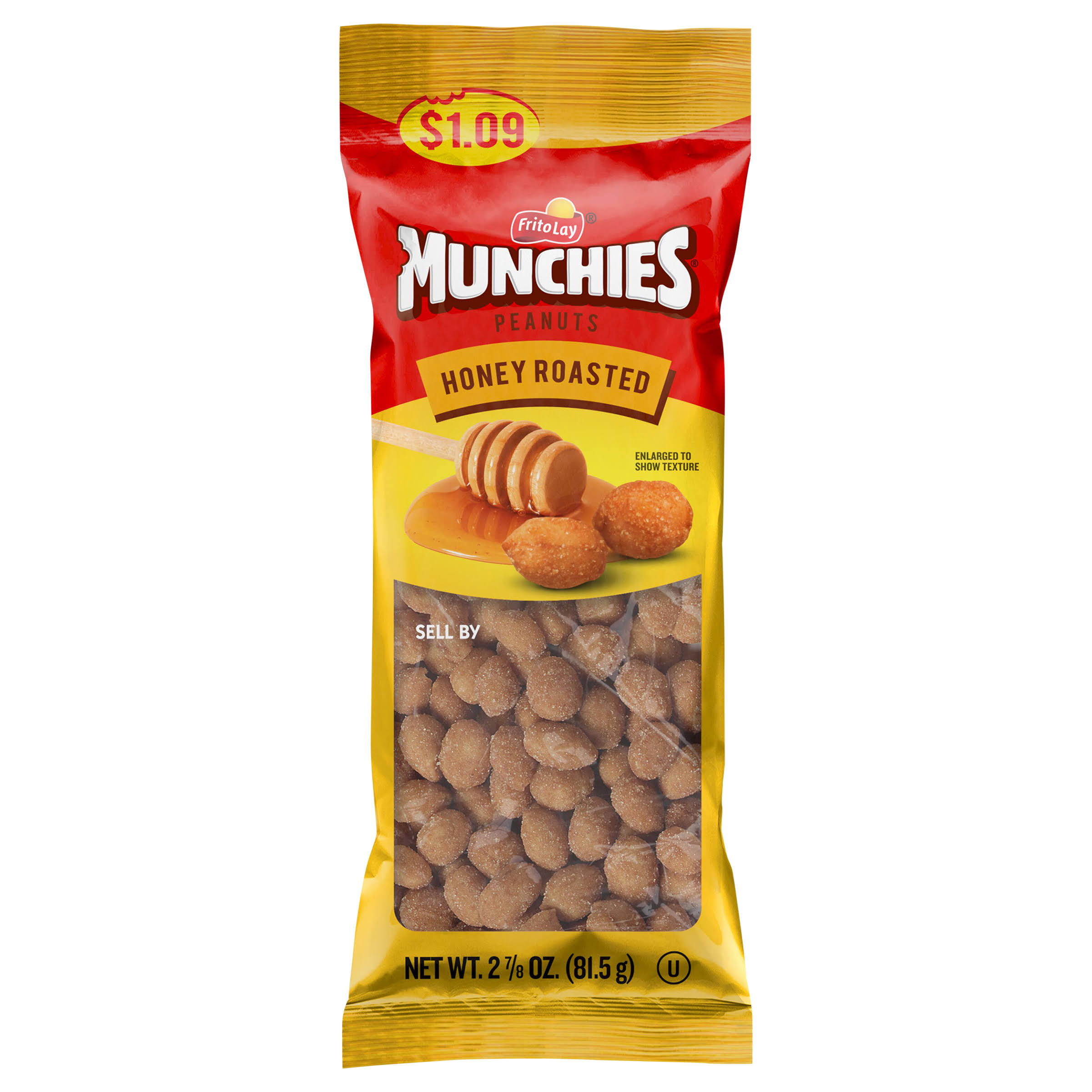 Munchies Peanuts, Honey Roasted - 2.87 oz