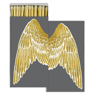 AREOhome Matches Wings Foil (Set of 5) 4"H X 2"W