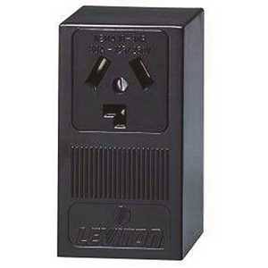 Leviton R20-05054-P00 30 Amp Surface Mount Power Single Outlet Black