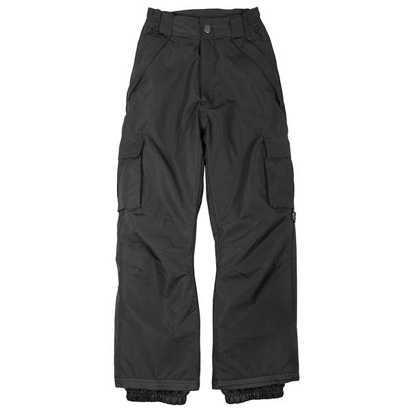 Pulse Men's Black Cargo Snowboard Pants, Size XXL