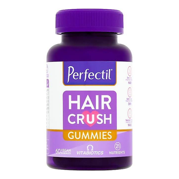 Vitabiotics Perfectil Hair Crush Gummies - Natural Mixed Berry Flavour, 60ct