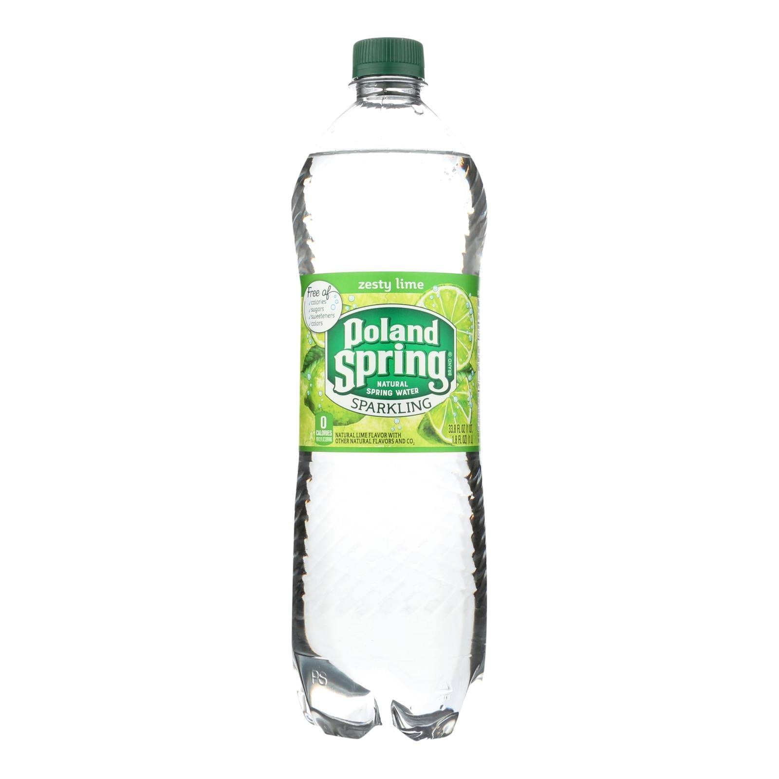 Poland Spring Sparkling Water - Lime, 1l