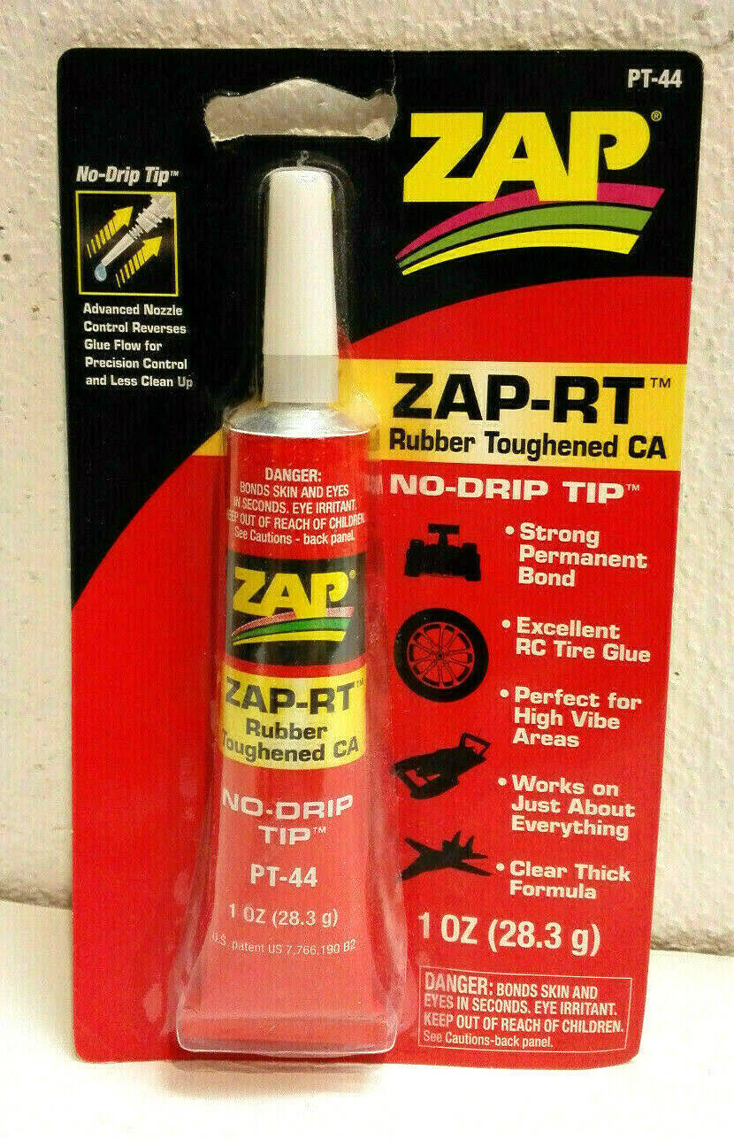 ZAP RT Rubber Toughened Adhesive - 1oz, Clear
