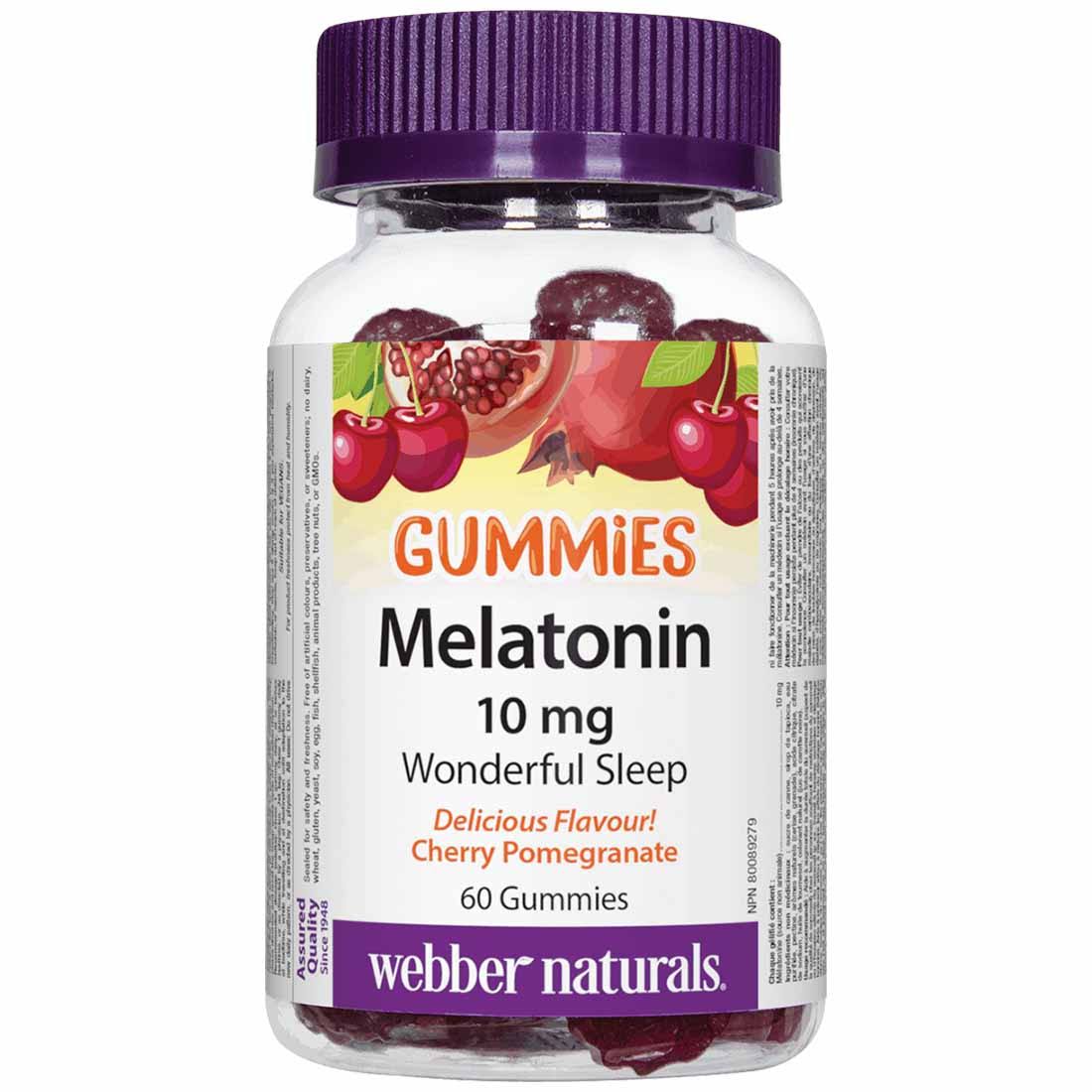 Webber Naturals Webber Naturals Melatonin, 10 mg Gummy 60 Count
