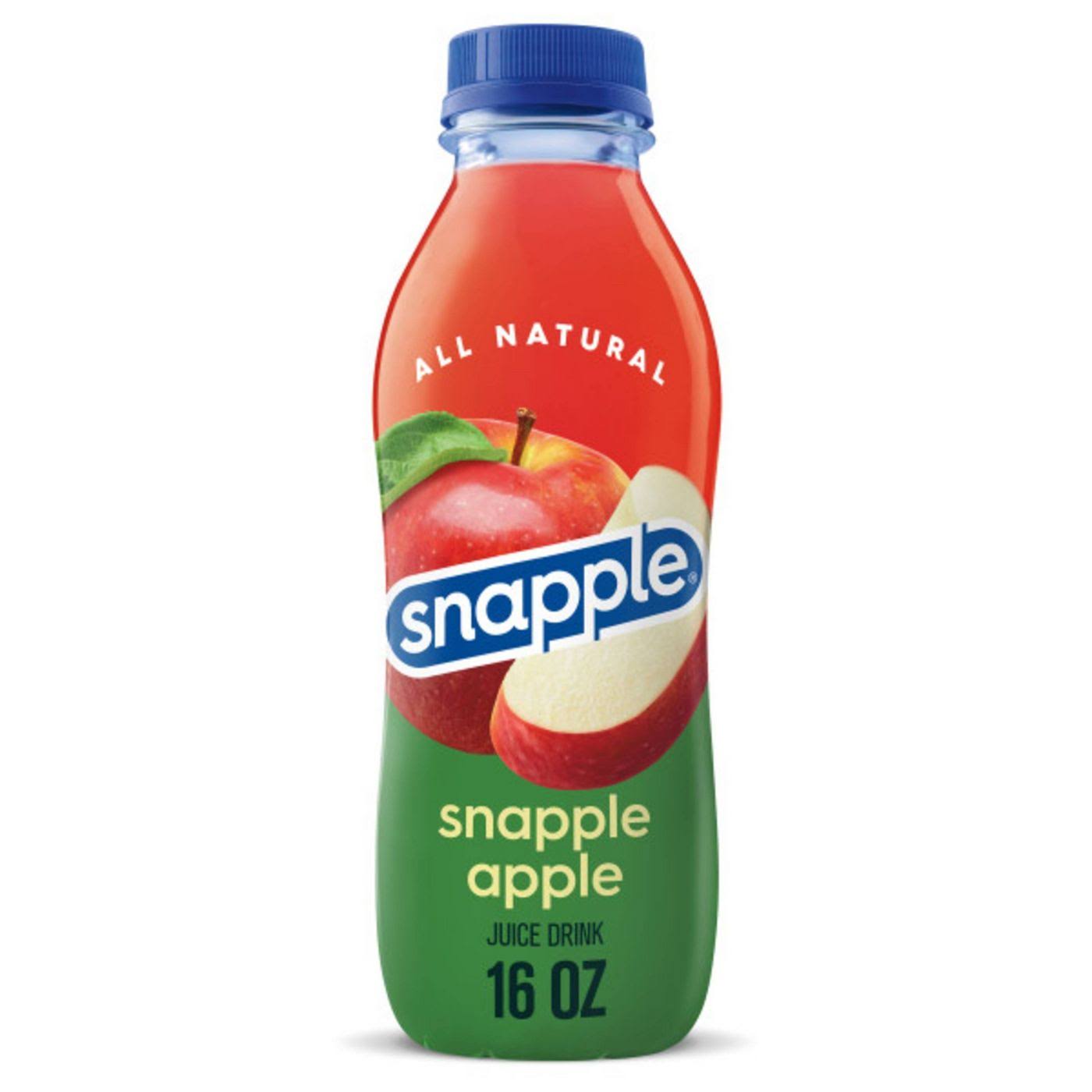 Snapple Juice Drink, Snapple Apple - 16 fl oz bottle