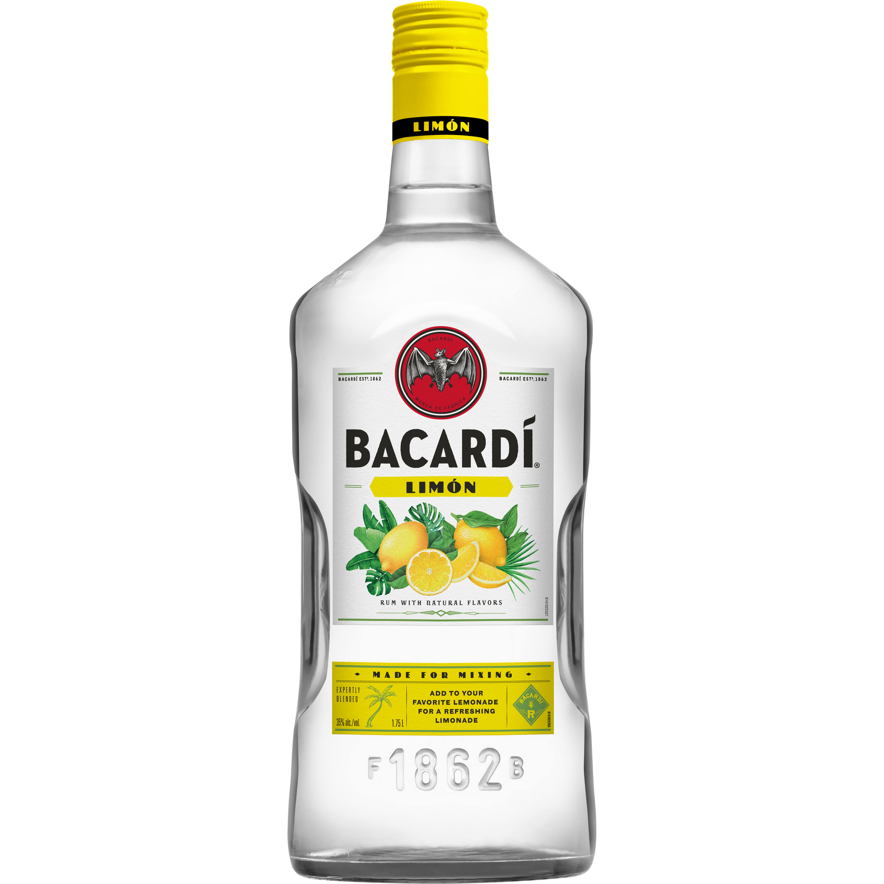 Bacardi Rum, Limon - 1.75 lt