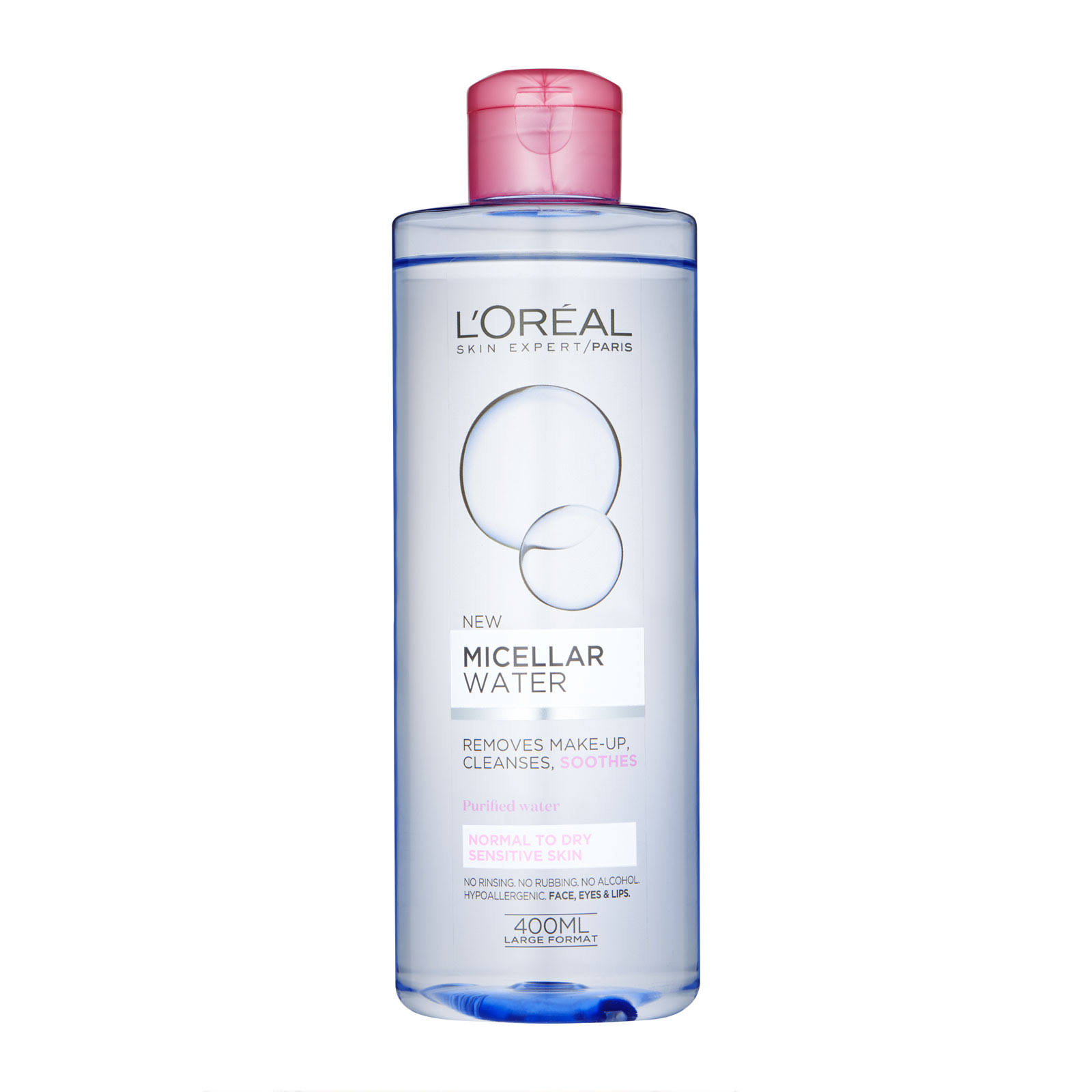 L'Oreal Paris Skin Expert Micellar Water - Normal to Dry Skin, 400ml