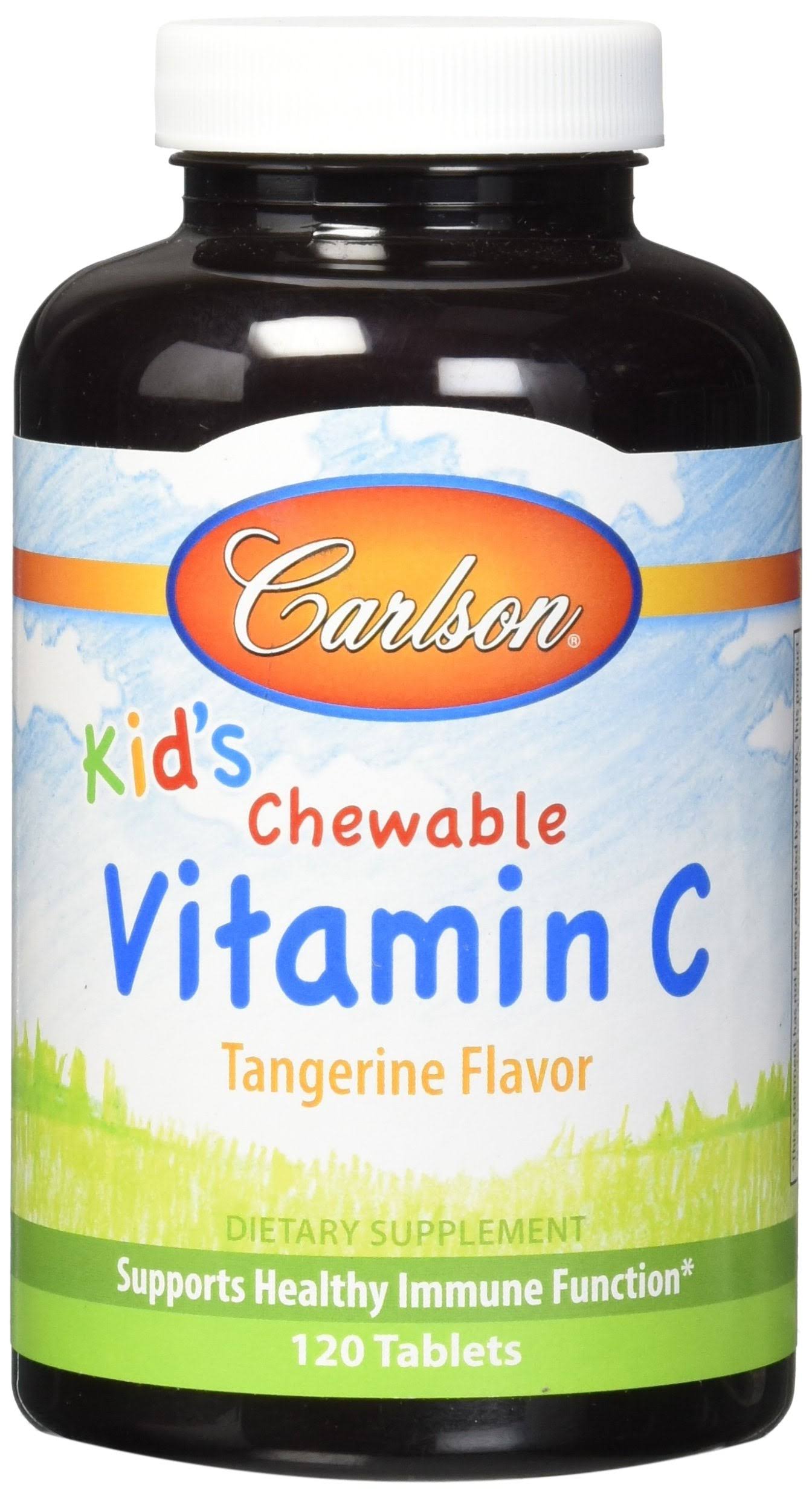 Carlson Labs Carlson For Kids Chewable Vitamin C Supplement - 120 Tablets