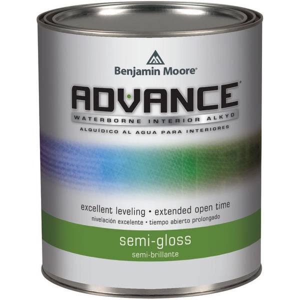 Benjamin Moore Advance Semi-Gloss Base 1 Paint Interior 1 qt.