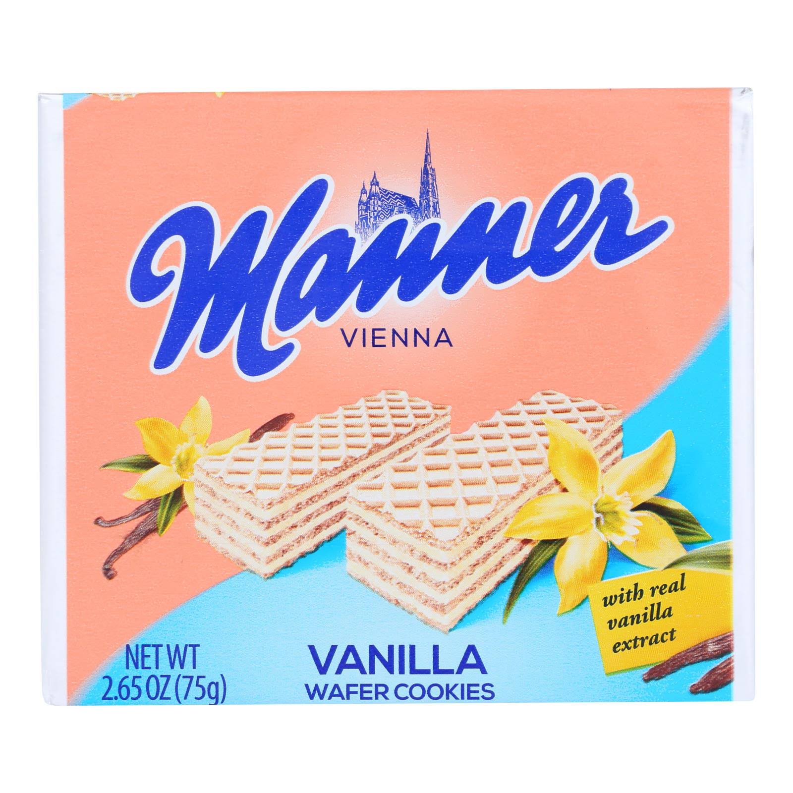 Manner - Wafer Vanilla - Case of 12 - 2.65 oz