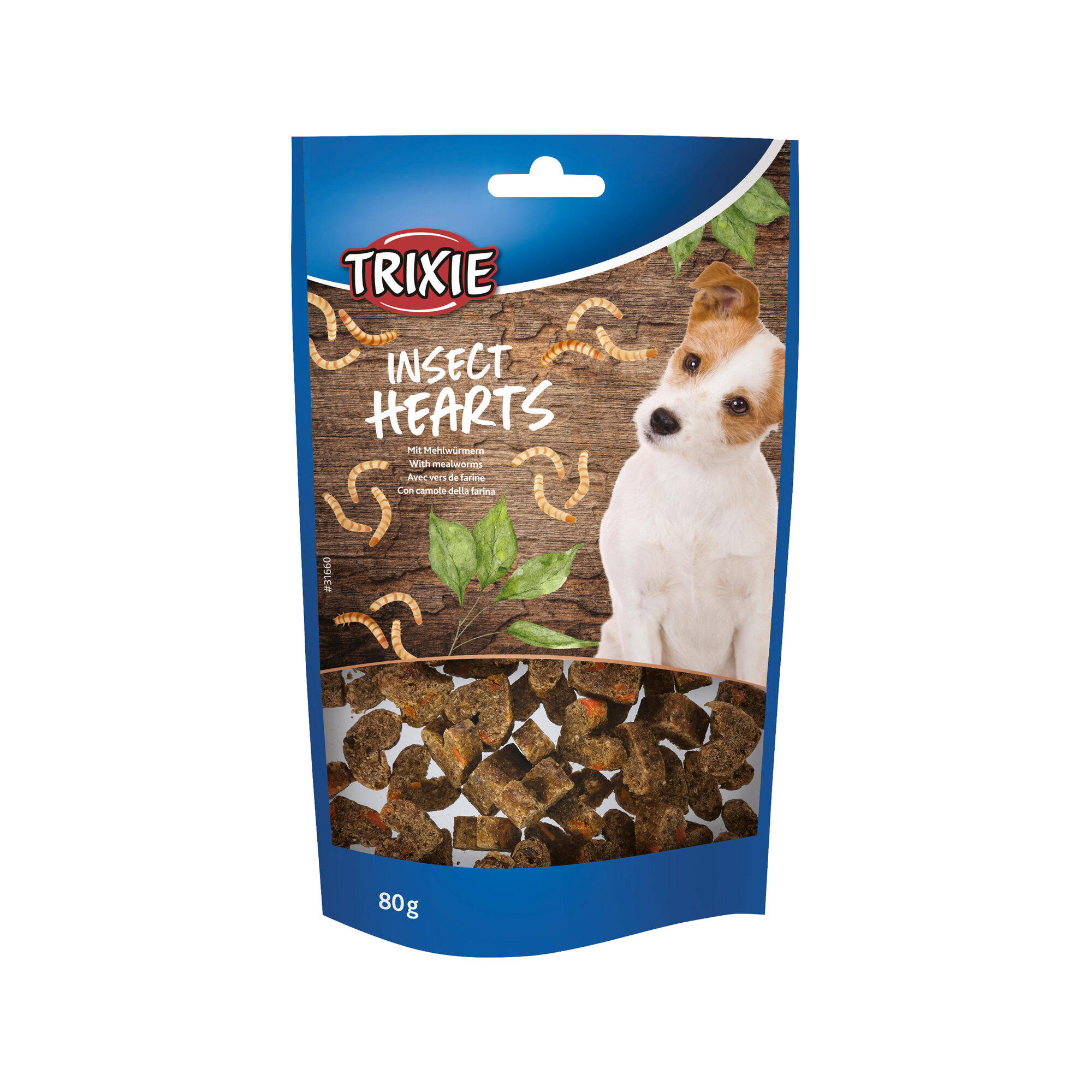 Snack Insect Hearts for Dogs 80 GR Trixie