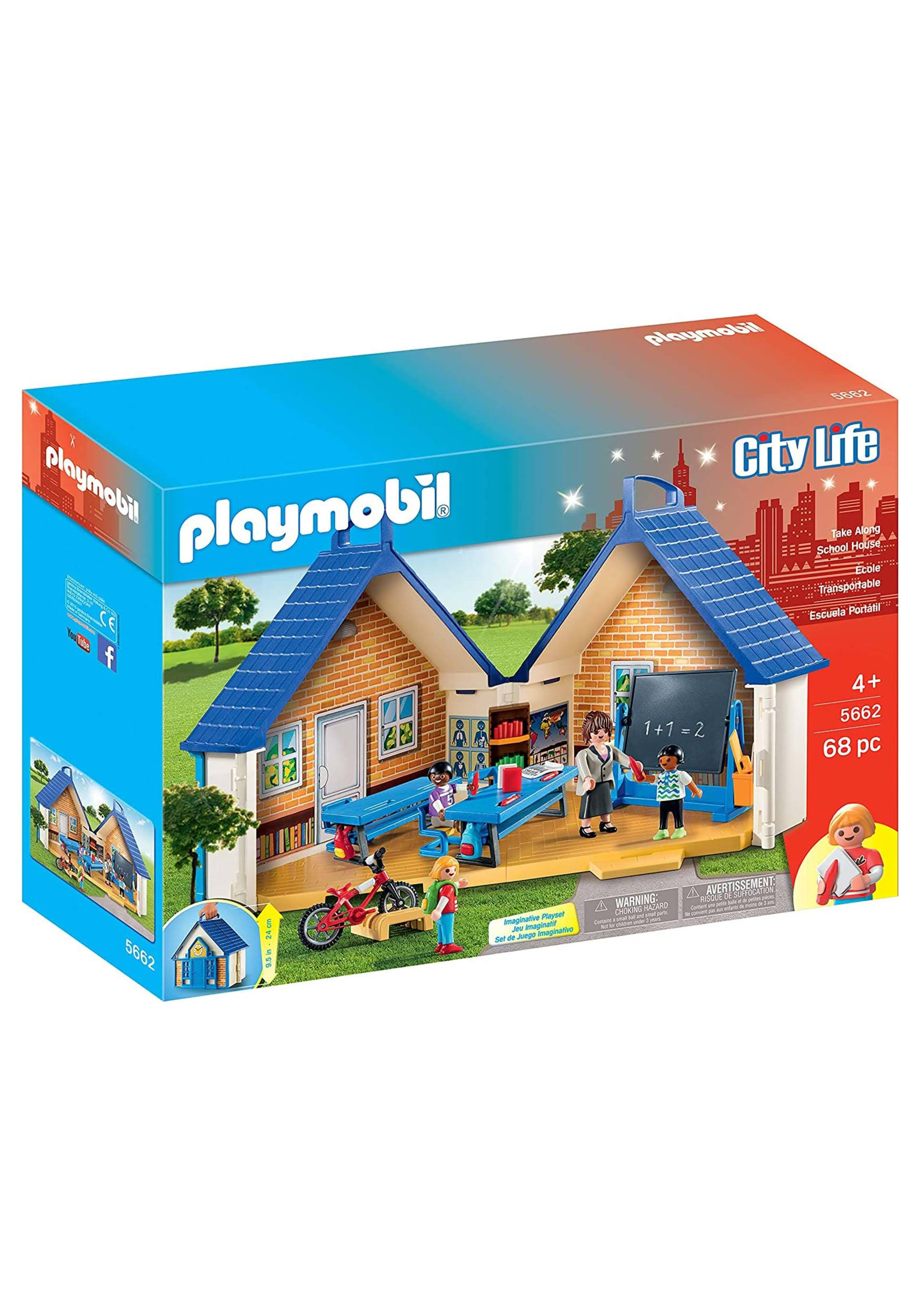 Playmobil City Life Playset - Take Along School House