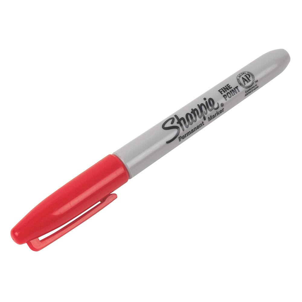 Sharpie Permanent Marker - Red, 1.0mm