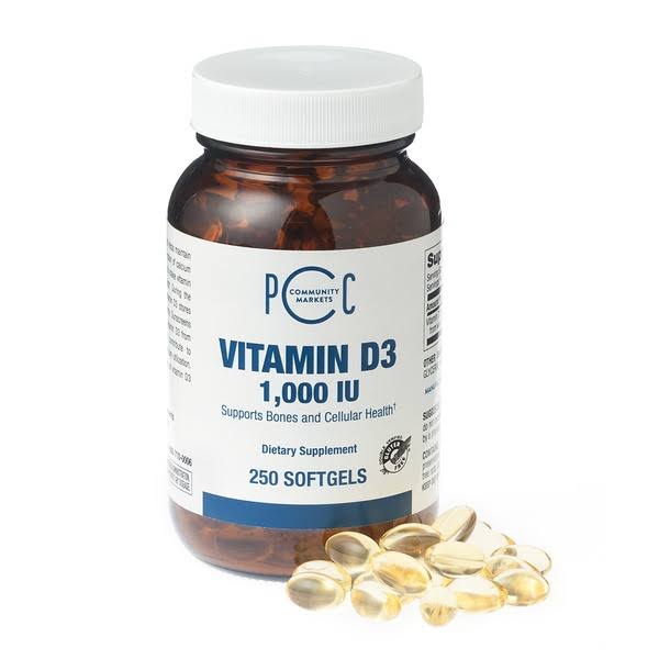 Vitamin D3 Dietary Supplement 1000 IU - 250 Gel