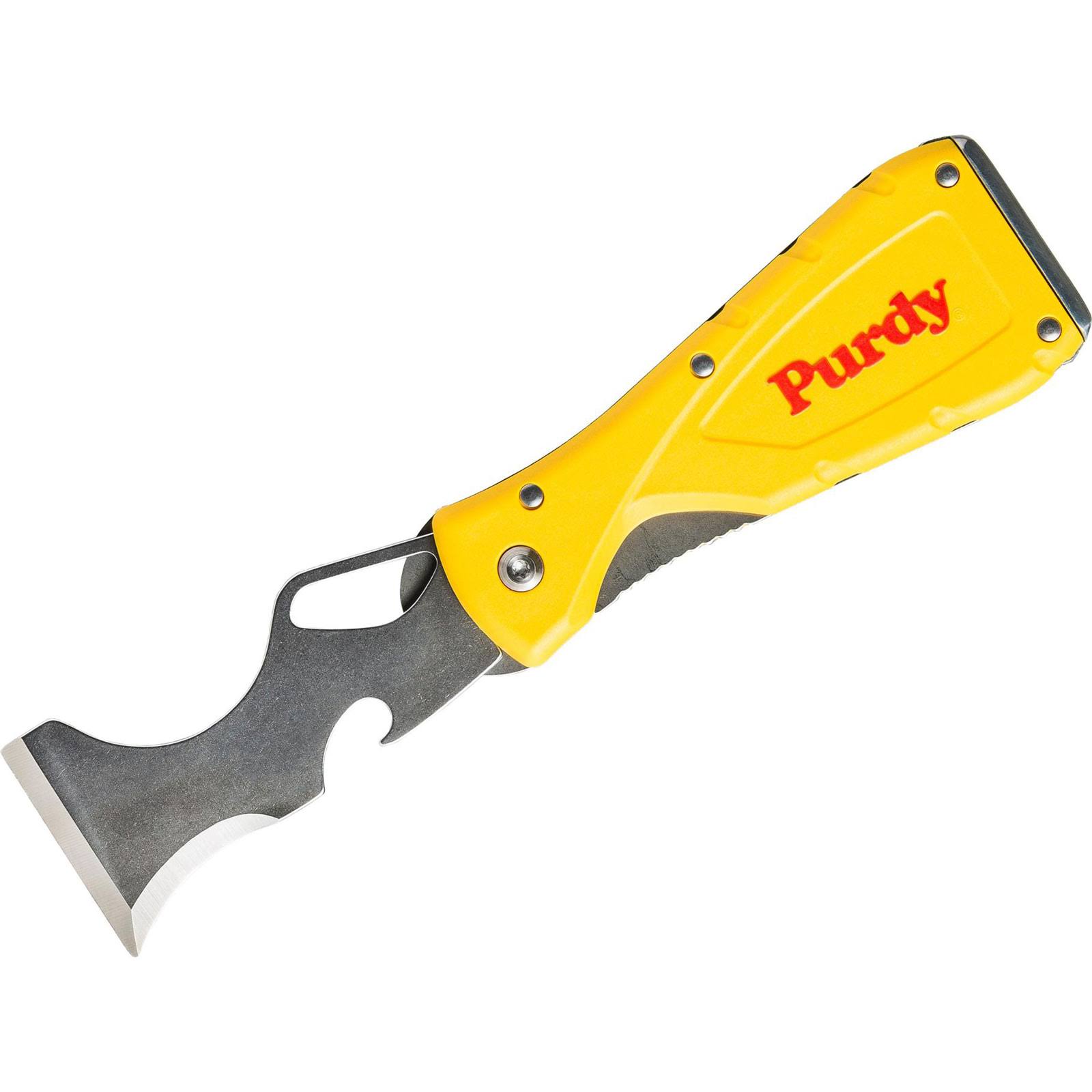 Purdy 140900600 10-in-1 Folding Multi-tool, Rubber/Stainless Steel, Yellow