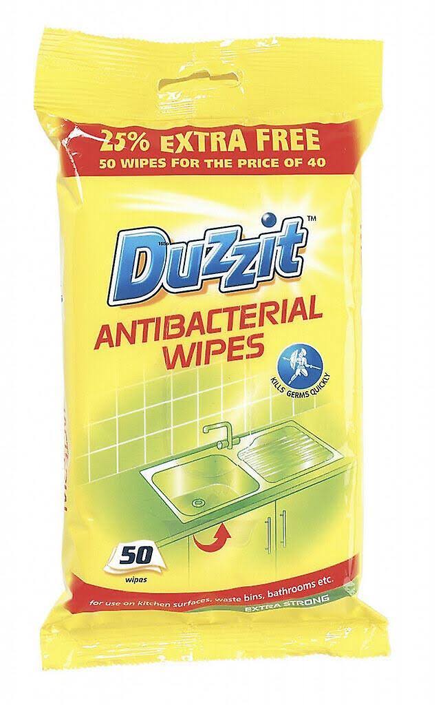 Duzzit Antibacterial Wipes - Extra Strong, x50