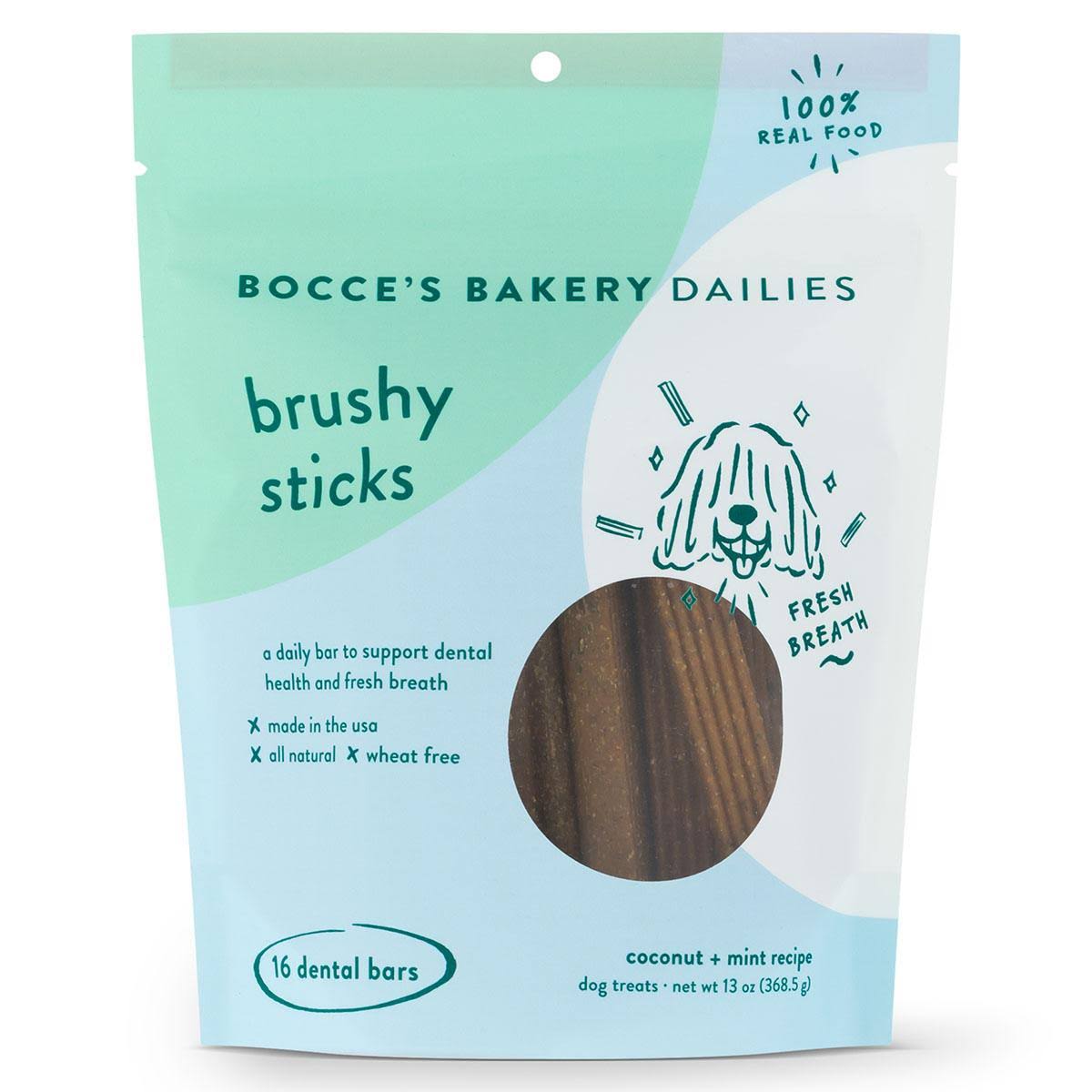 Bocce's Bakery Brushy Dental Sticks for Small Dogs / 13 oz