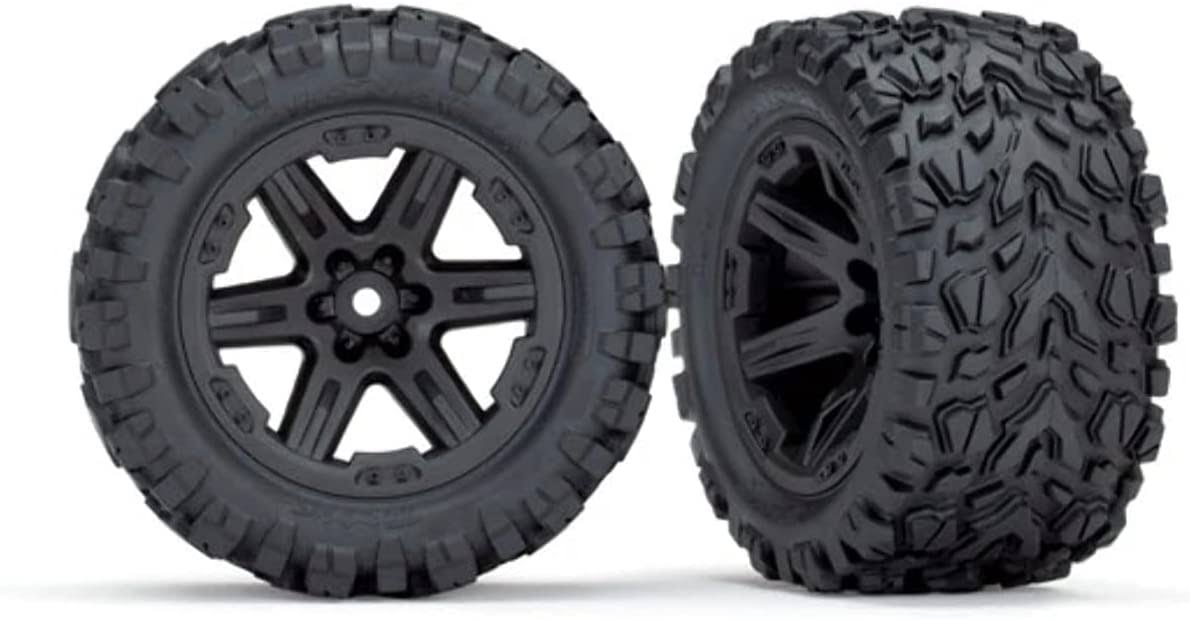 Traxxas 6773 Talon Tires/Wheels, Assembled, Glued (2.8') Black