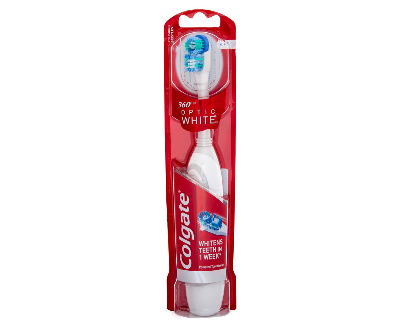 Colgate Optic White Battery Powered Toothbrush - Soft