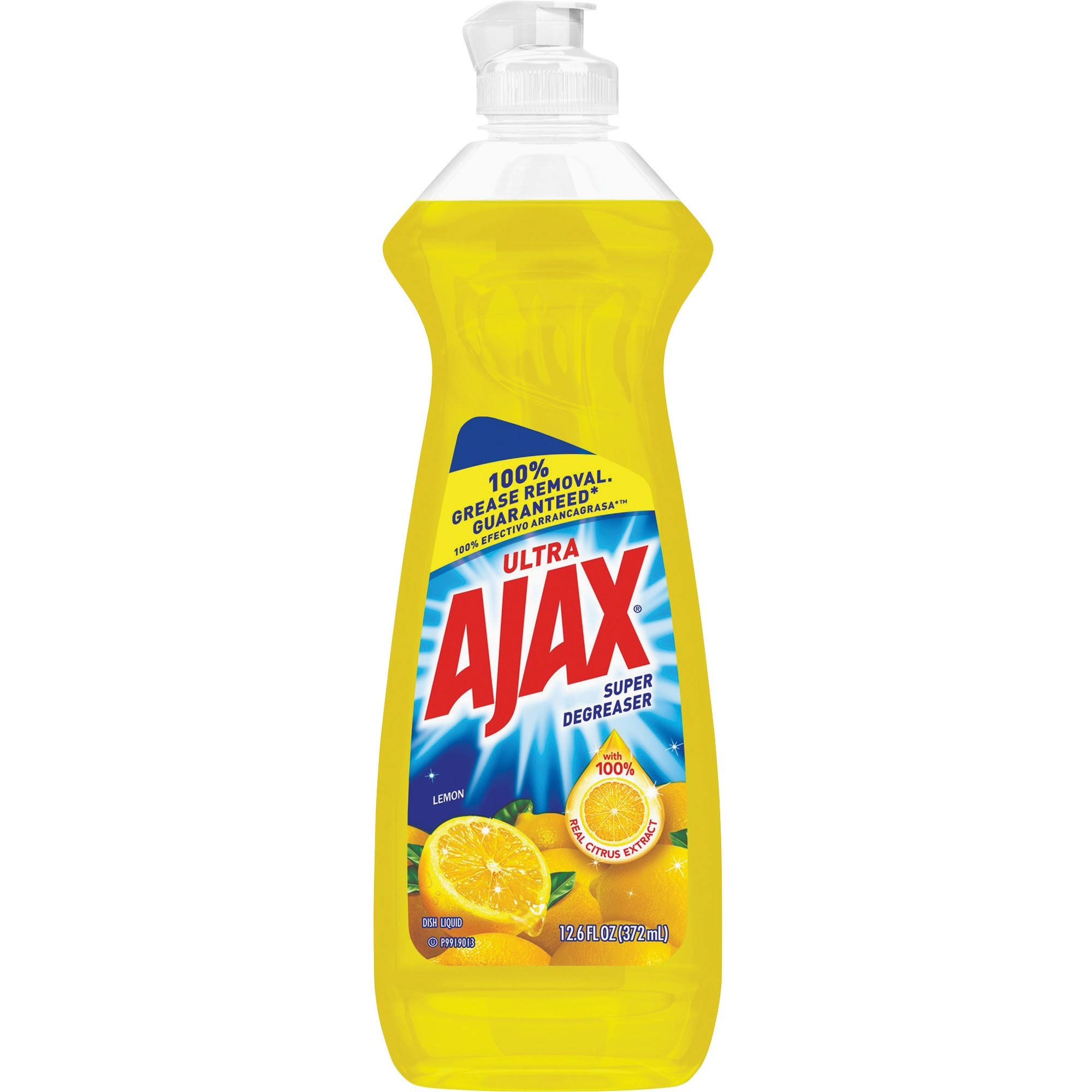 Ajax Liquid Dish Soap - Lemon, 370ml