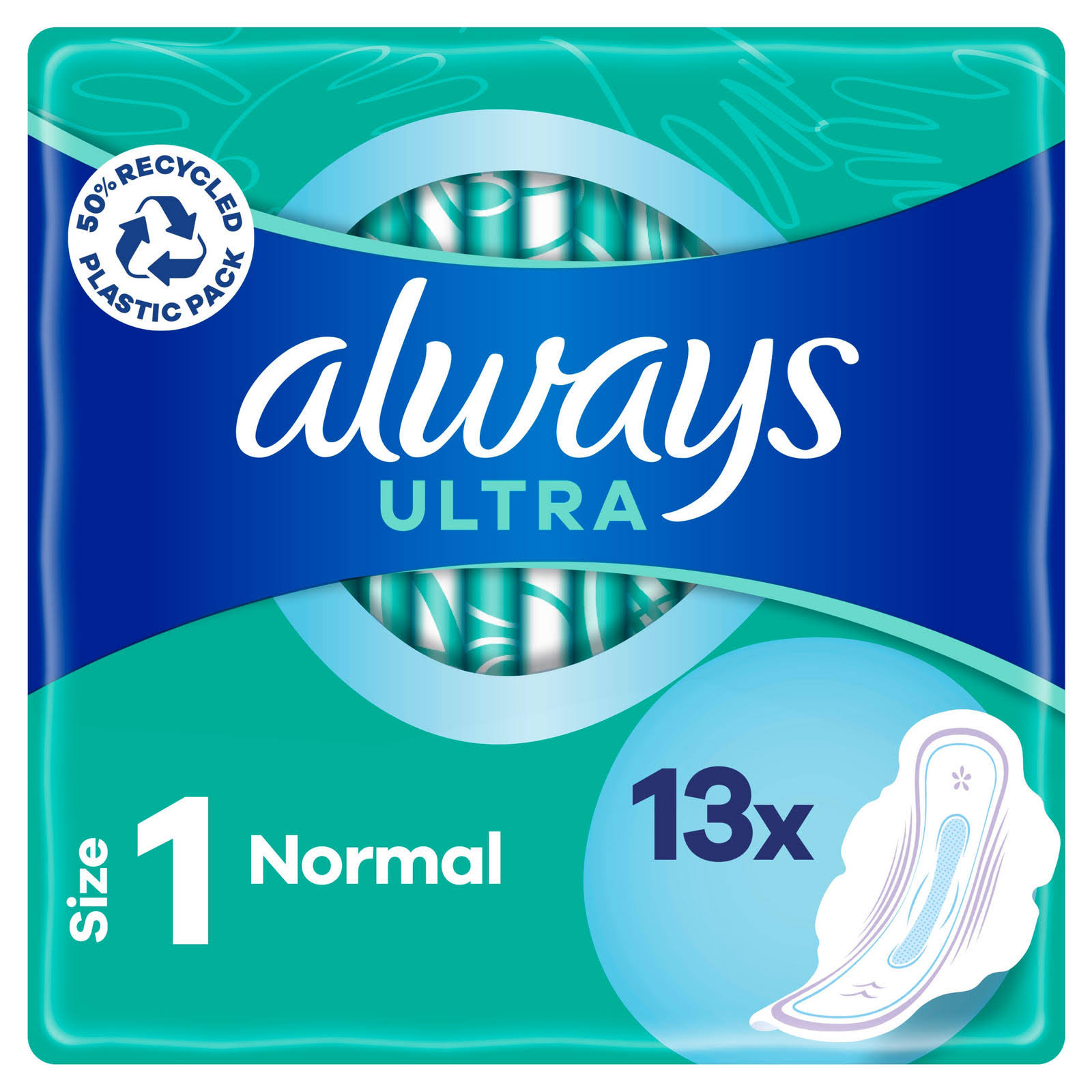 Always Ultra Sanitary Towels Normal (Size 1) with Wings