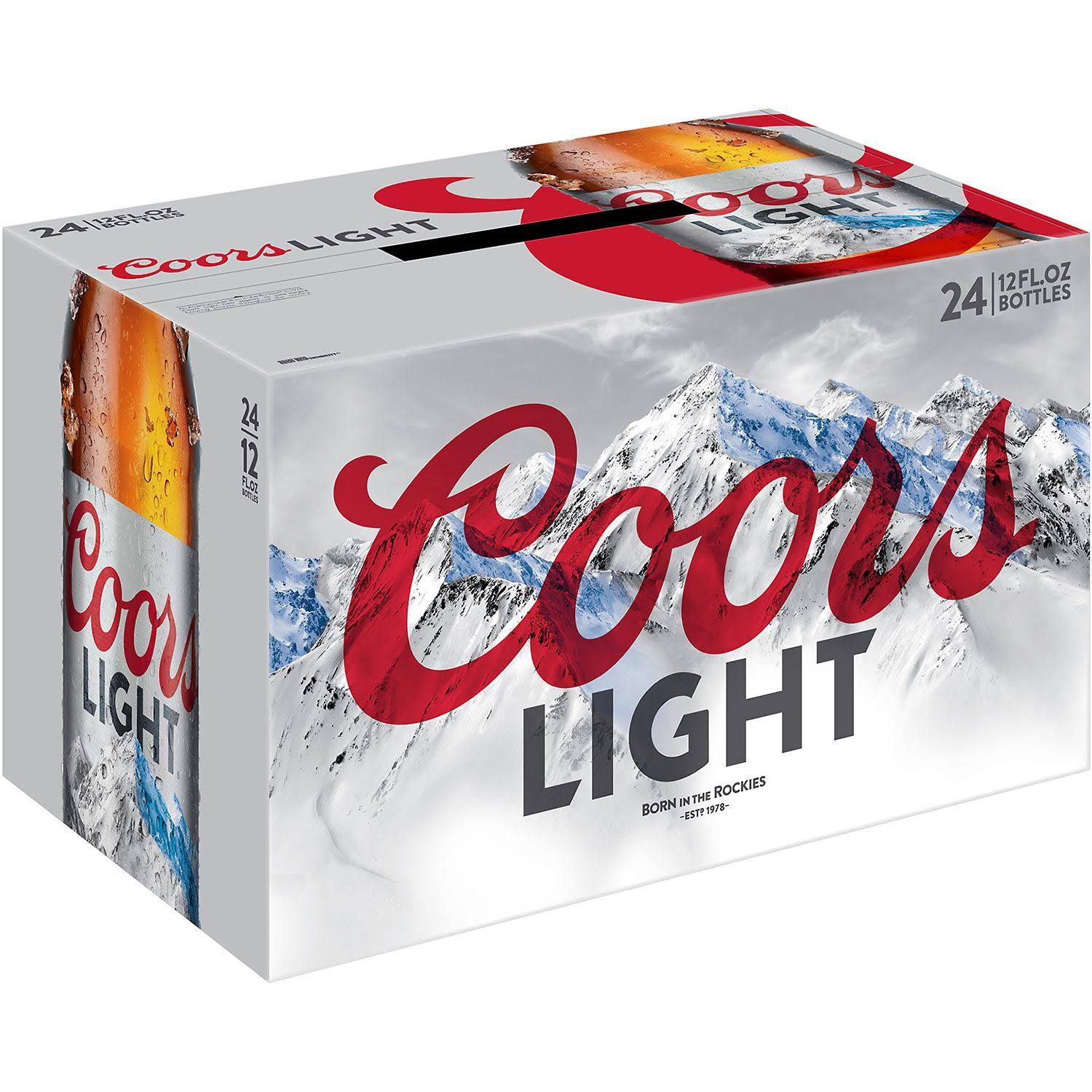 Coors Light Beer - 24x12oz