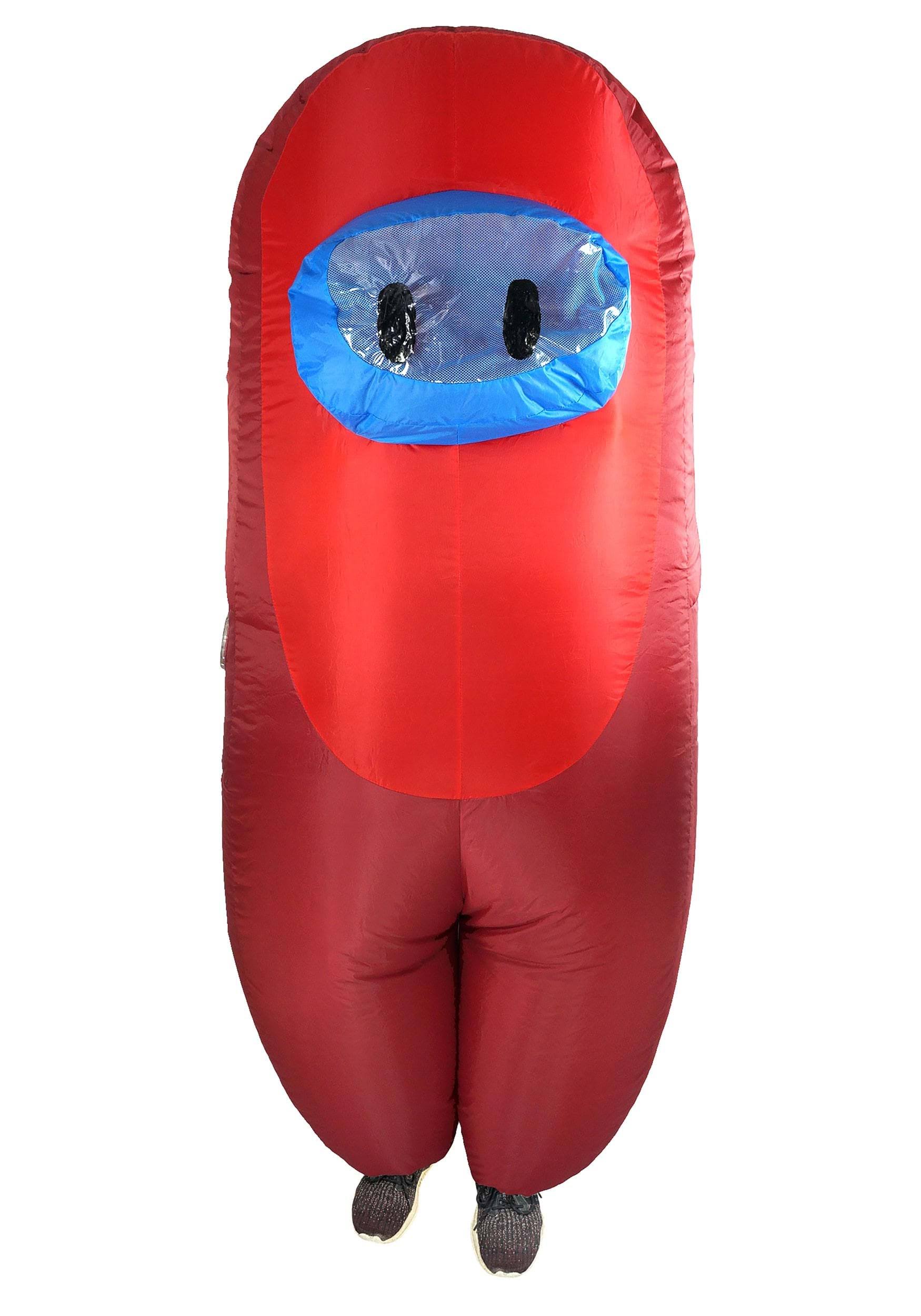 Red SUS Crew Inflatable Costume for Kids, Among Us