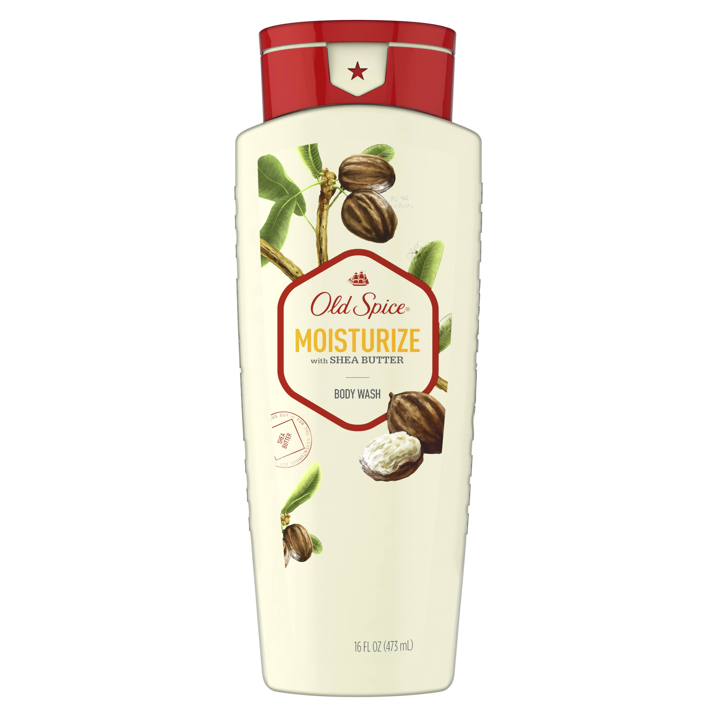 Old Spice Body Wash, Moisturize with Shea Butter - 16 fl oz