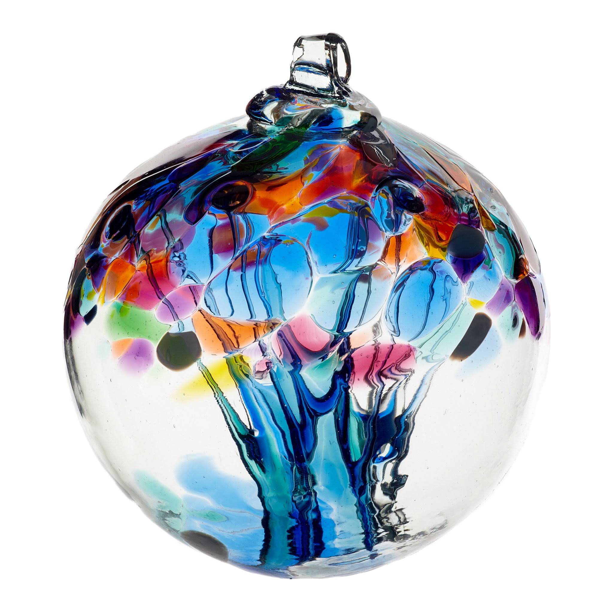 Kitras Art Glass: Tree of Enchantment Ornament- Caring